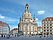 Wiederaufbau Frauenkirche Dresden Wiederaufbau der Frauenkirche in Dresden nach Fertigstellung der Sanierungsmaßnahmen in 2005